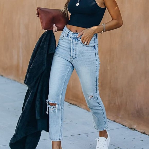 Women’s Sexy Sleeveless Racer Back Tank Tops Halter Neck Crop Tops 10-black - Picture 2 of 7